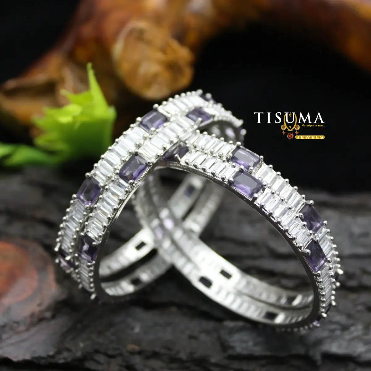 Amethyst AD Bangles